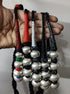 Wax Beads Silver Necklace (oversized beads)